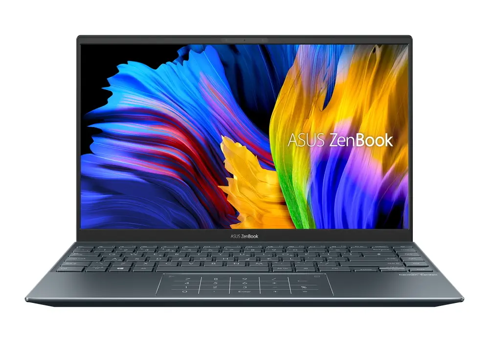 Laptop 14" ASUS Zenbook 14 UM425QA, Pine Grey, AMD Ryzen 7 5800H, 16GB/512GB, Fără SO - photo