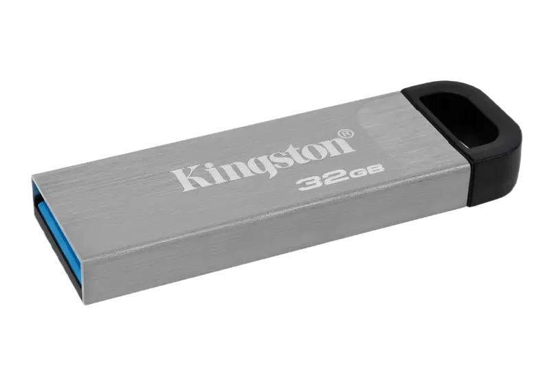 USB Flash накопитель Kingston DataTraveler Kyson, 32Гб, Серебристый - photo