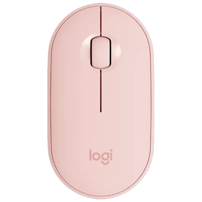 Mouse Wireless Logitech M350, Roz - photo