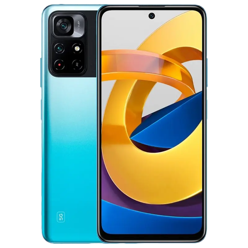 Смартфон Xiaomi Poco M4 Pro 5G, 6Гб/128Гб, Cool Blue - photo