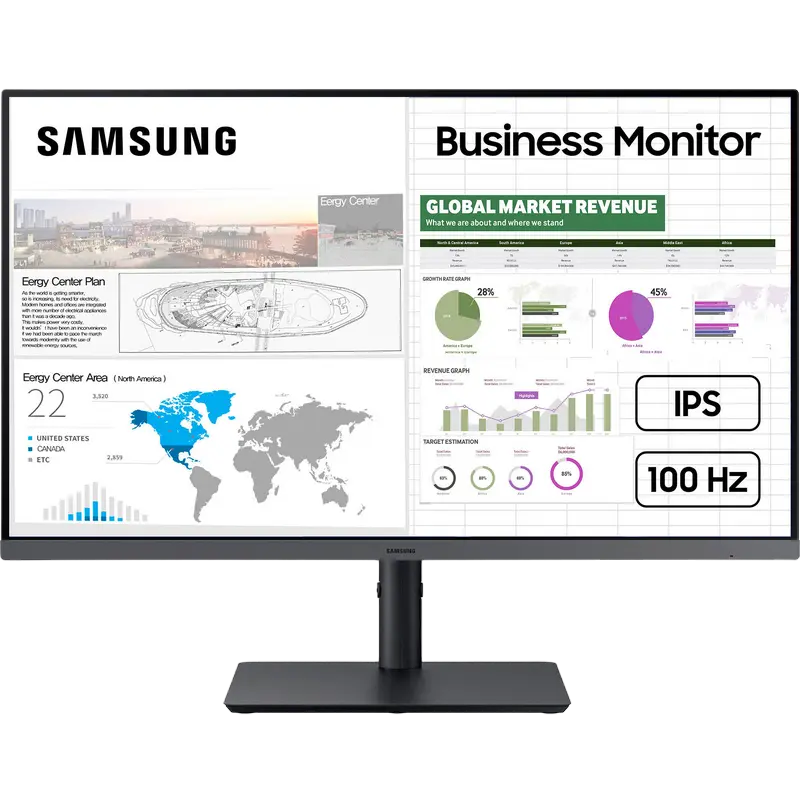 27" Monitor Samsung S27C430, IPS 1920x1080 FHD, Negru - photo