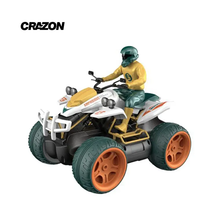 Jucărie cu telecomandă Crazon Deformation Amphibious Motorcycle, 1:14, Multicolor (333-MT21141) - photo