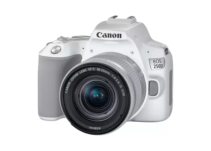 Aparat foto DSLR Canon EOS 250D + EF-S 18-55 IS, Alb - photo