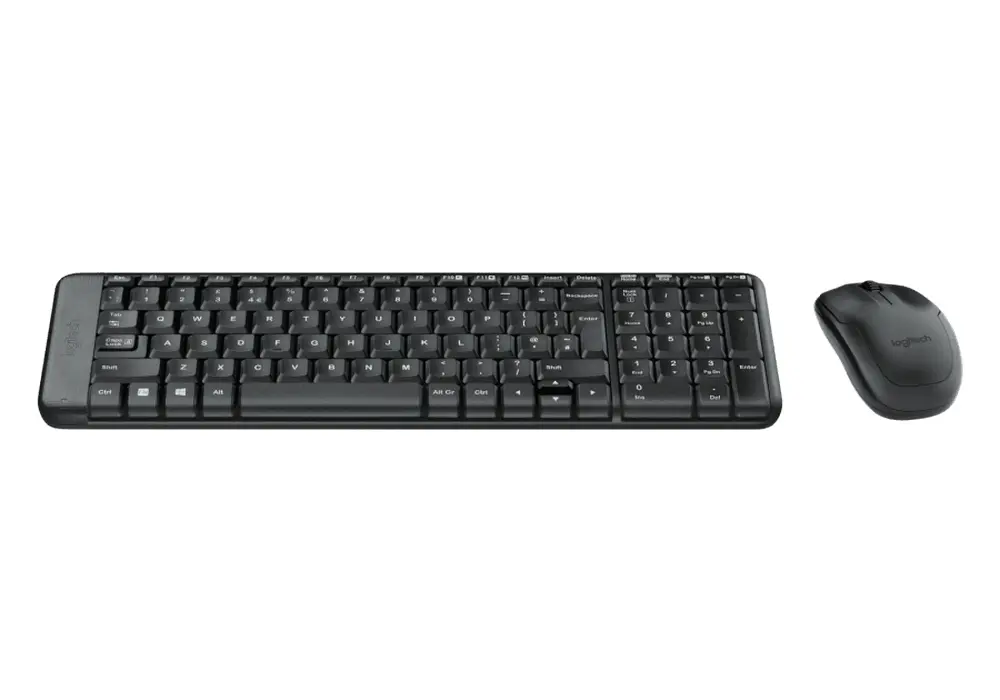Set Tastatură + Mouse Logitech MK220, Fără fir, Negru