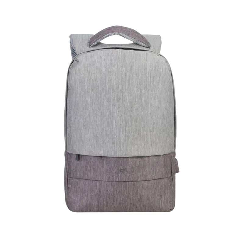 Рюкзак для ноутбука RivaCase Prater, 15.6", Полиэстер, Серый/Мокко - photo