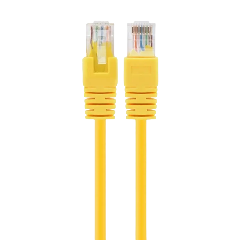 Patch cord Cablexpert PP12-1.5M/Y, CAT5e UTP, 1,5m, Galben - photo