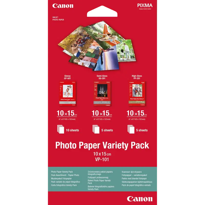 Hârtie fotografică Canon Photo Paper Variety Pack, А6 - photo