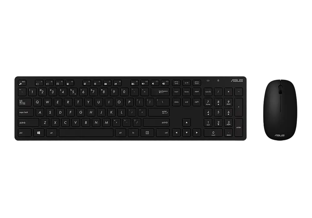 Set Tastatură + Mouse ASUS W5000, Fără fir, Negru - photo