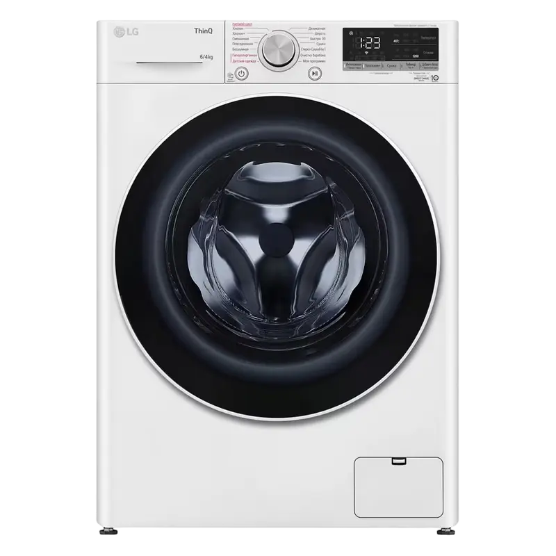 Mașină de spălat cu uscător LG F2V5NG0W, 6, Alb - photo