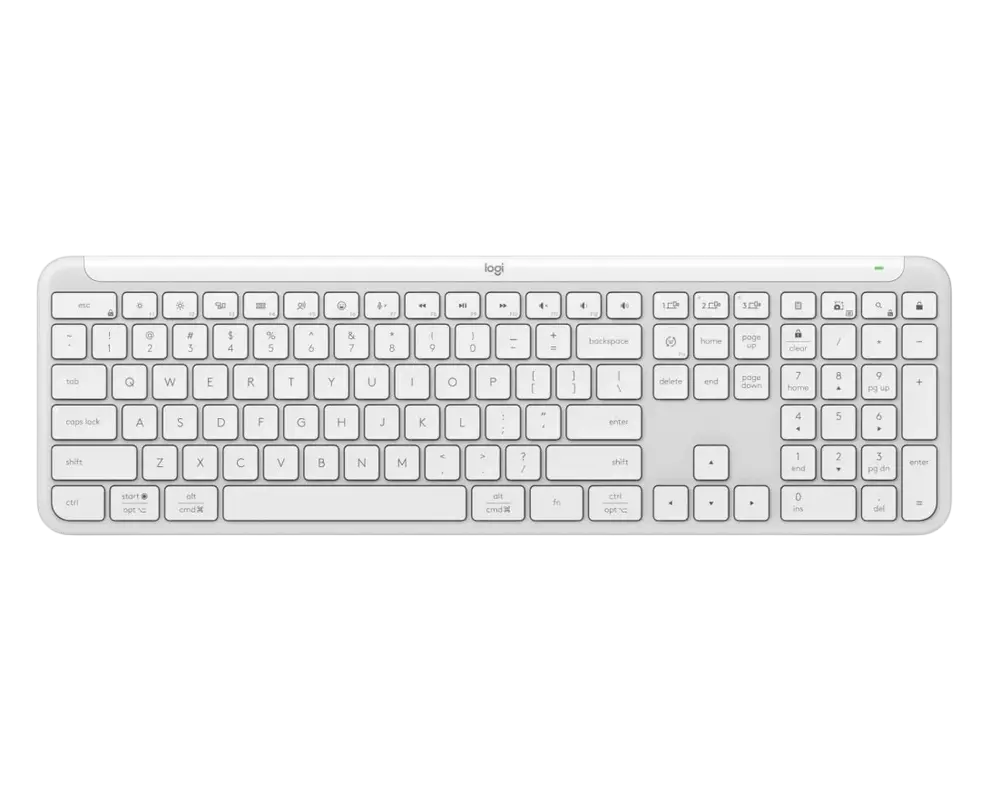 Клавиатура Logitech K950, Беспроводное, Белый - photo