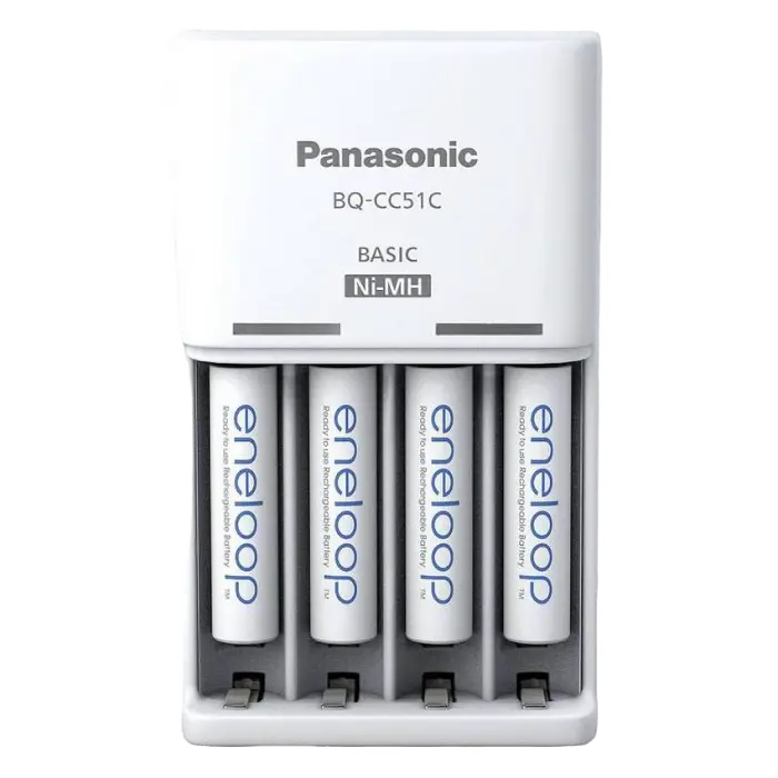 Încărcător Acumulatori Panasonic BQ-CC51C, Alb - photo