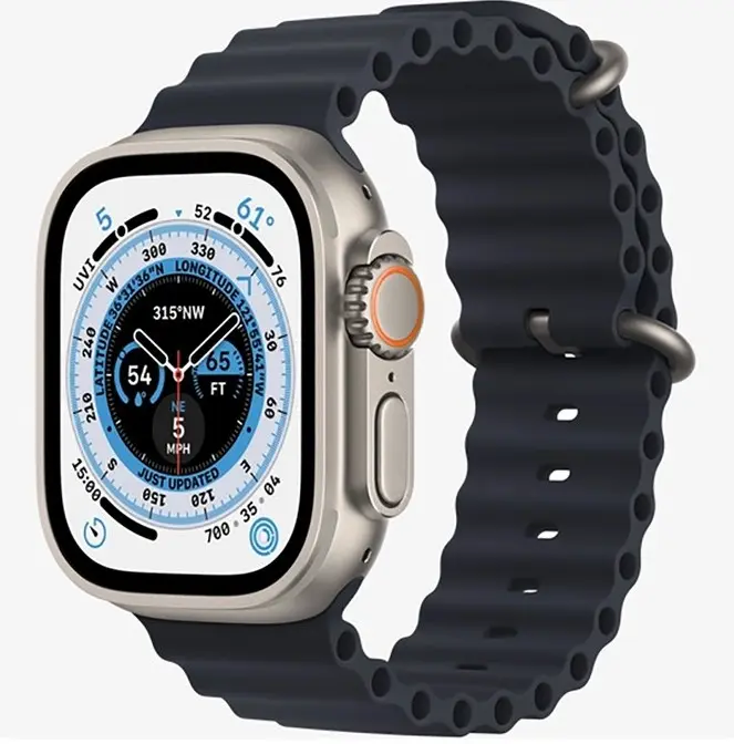 Ceas inteligent Apple Watch Ultra, 49mm, Argintiu | Albastru - photo