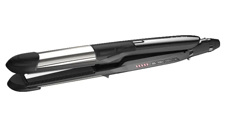 Placă de îndreptat părul Babyliss 2-in-1 Steam Pure | ST495E, Negru - photo