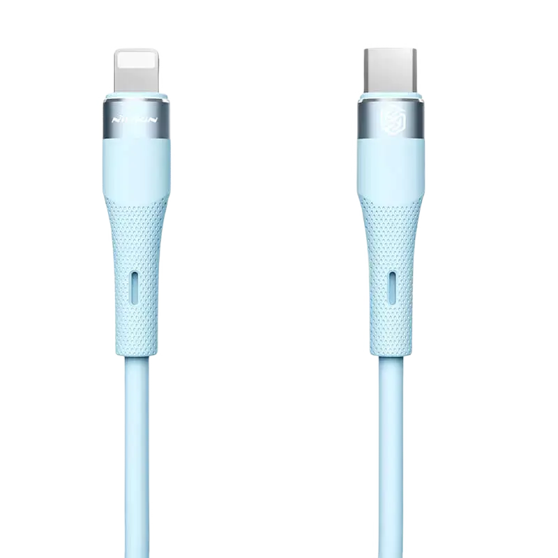 Зарядный кабель Nillkin Type-C to Lightning Cable, Flowspeed, USB Type-C/Lightning, 1,2м, Синий - photo
