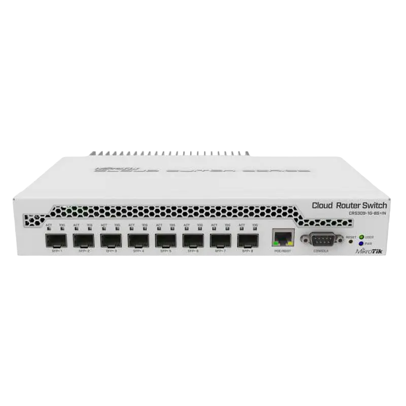 Switch de rețea MikroTik CRS309-1G-8S+IN, Alb - photo