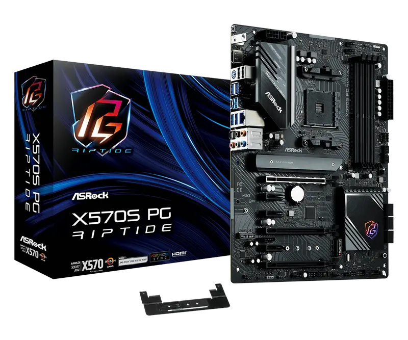 Материнская плата ASRock X570S PG RIPTIDE, AM4, AMD X570, ATX - photo