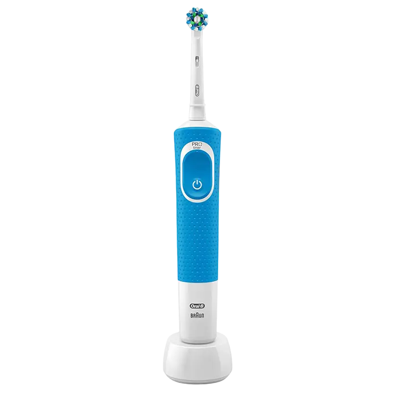 Электрическая зубная щетка Oral-B Vitality CrossAction D100 Sensivity, Синий - photo