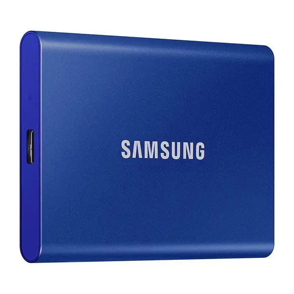 1.0TB Samsung Portable SSD T7 Blue, USB-C 3.1 (85x57x8mm, 58g, R/W:1050/1000MB/s) - photo