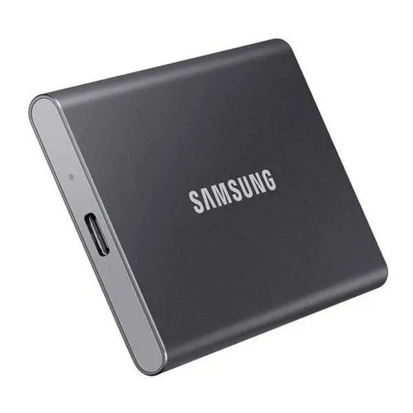 SSD portabil extern Samsung Portable SSD T7,  1 TB, Grey (MU-PC1T0T/WW) - photo