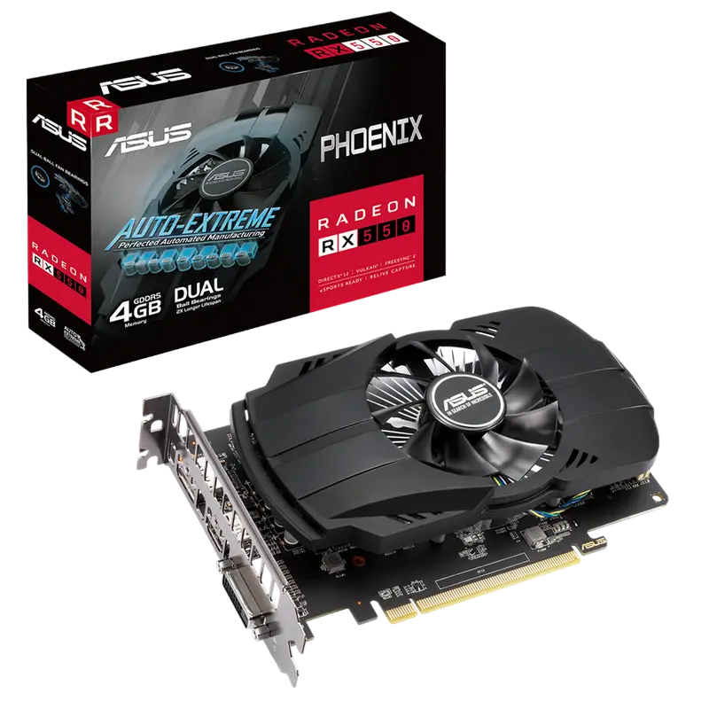 Placă Video ASUS PH-RX550-4G-EVO,  4GB GDDR5 128bit - photo