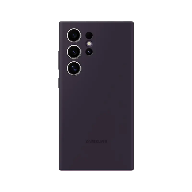 Чехол Samsung Silicone Cover Galaxy S24 Ultra, Темно-фиолетовый - photo