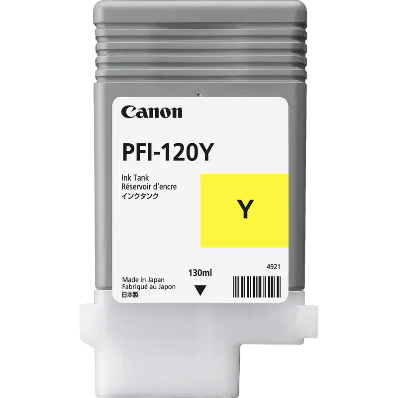 Картридж чернильный Canon PFI-120, 130мл, Желтый - photo