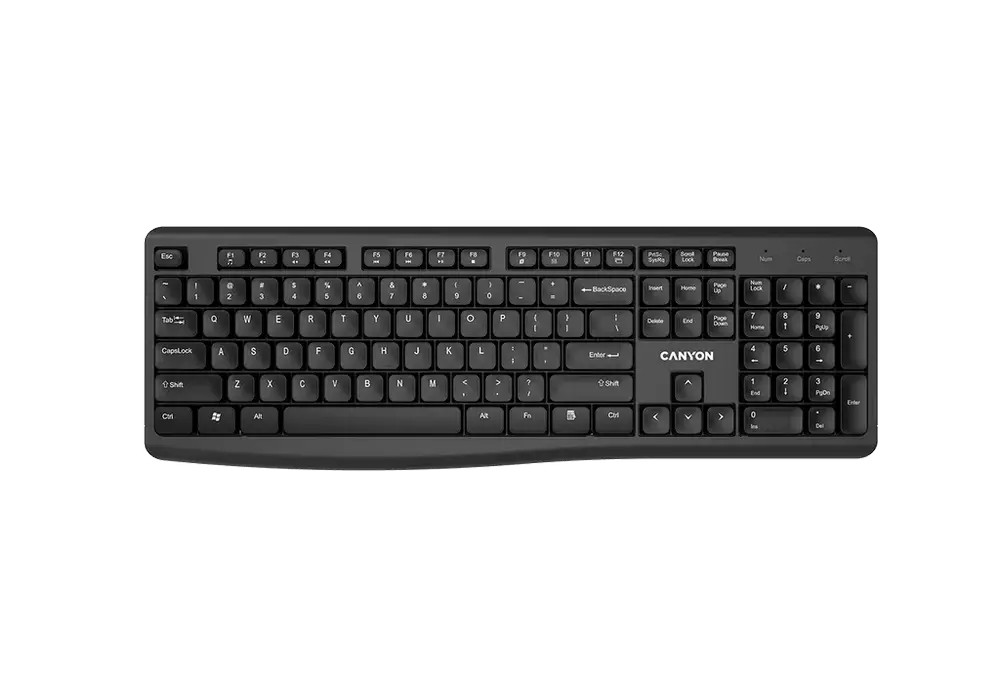 Tastatură Canyon KB-W50, Fără fir, Negru - photo