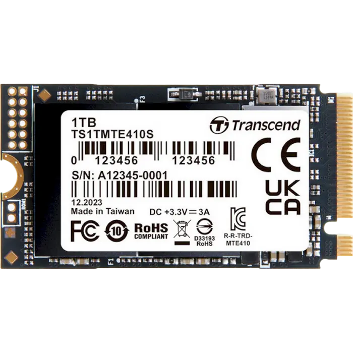 Накопитель SSD Transcend MTE410S, 1024Гб, TS1TMTE410S - photo