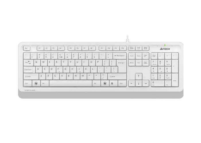 Tastatură A4Tech FK10, Cu fir, Alb /Gri - photo