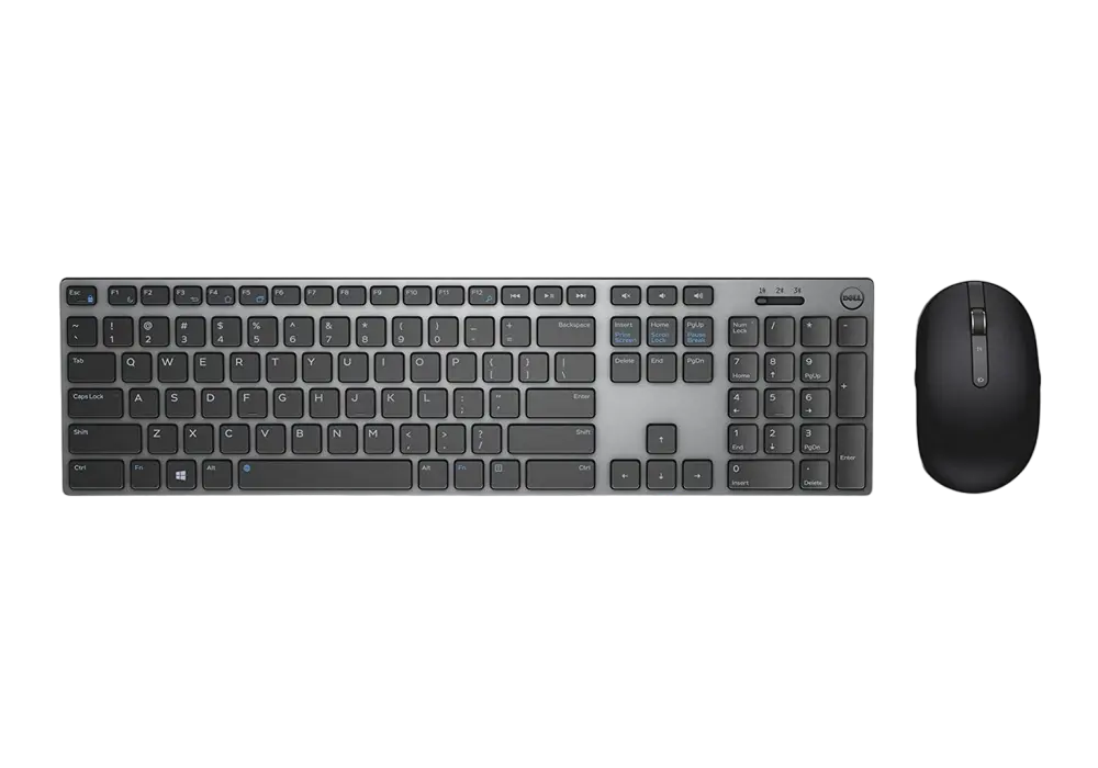 Клавиатура и мышь DELL KM717, Беспроводное, Черный/Серый - photo