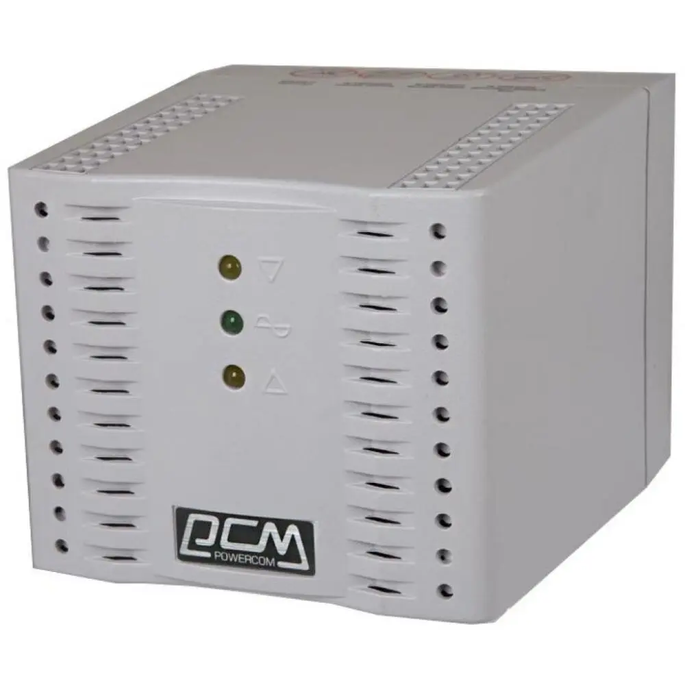 Stabilizer Voltage PowerCom  TCA-2000, 2000VA/1000W, White, 4 Shuko socket - photo