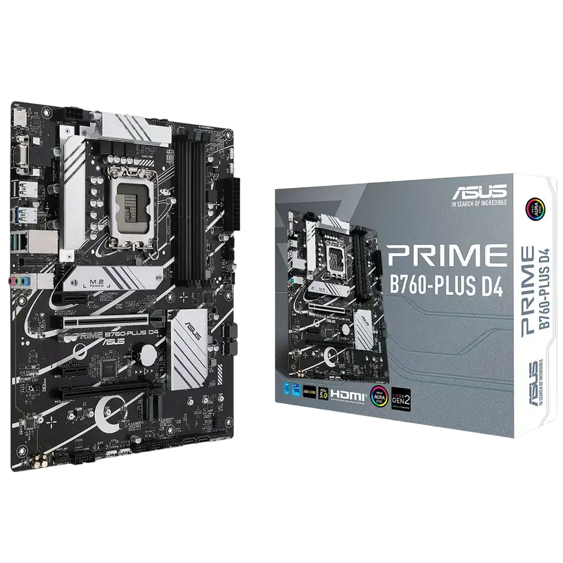 Placă de bază ASUS PRIME B760-PLUS D4, LGA1700, Intel B760, ATX - photo