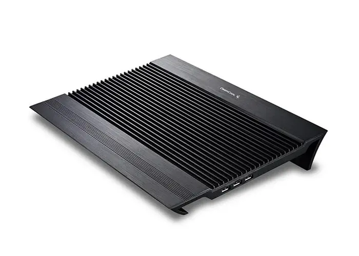 Notebook Cooling Pad Deepcool N8, up to 17'', 2x140mm, 4xUSB, Aluminium, Black - photo