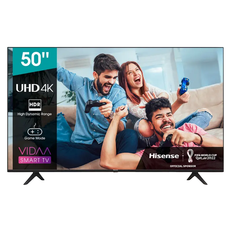 50" LED SMART TV Hisense 50A7100F, 3840x2160 4K UHD, VIDAA U OS, Negru - photo
