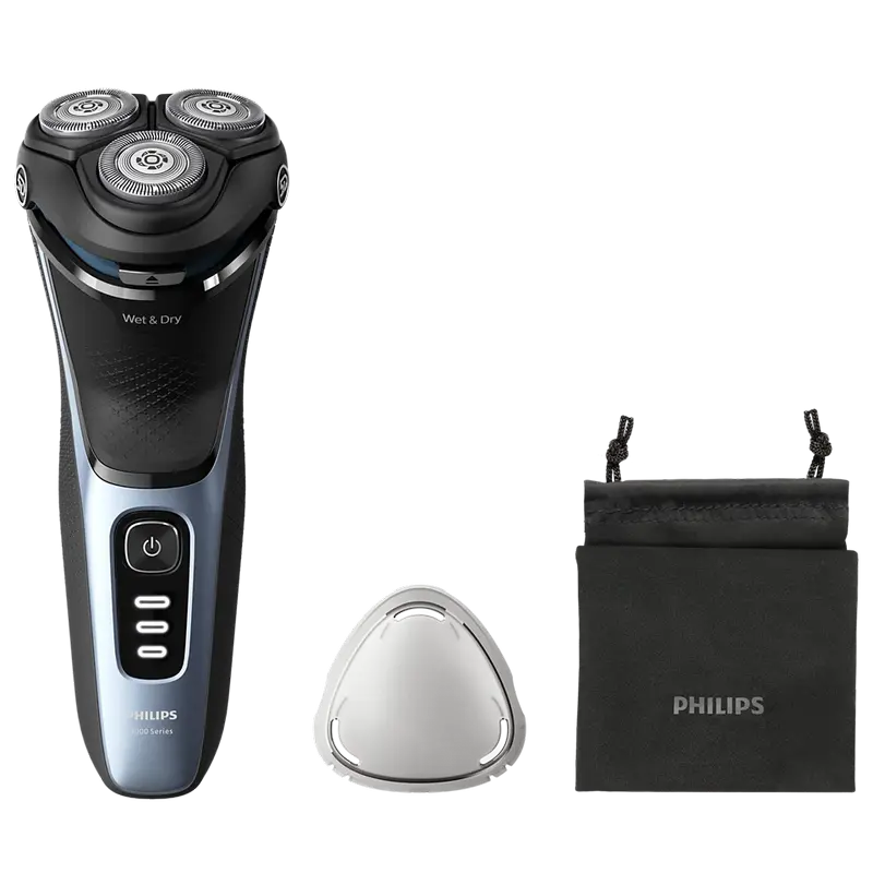 Электробритва мужская Philips S3243/12, Синий | Чёрный - photo