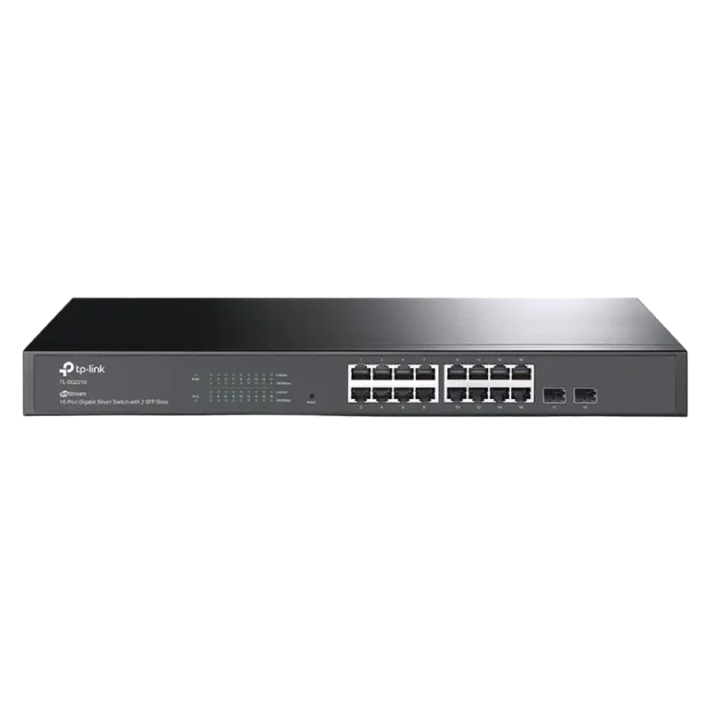 Сетевой коммутатор TP-LINK TL-SG2218, 16x 10/100/1000 Мбит/с, 2x SFP - photo