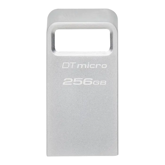 USB Flash накопитель Kingston DataTraveler Micro, 256Гб, Серебристый - photo