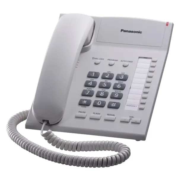Telephone Panasonic KX-TS2382UAW, White, Ringer Indicator, One-Touch Dialer of 20 Numbers - photo