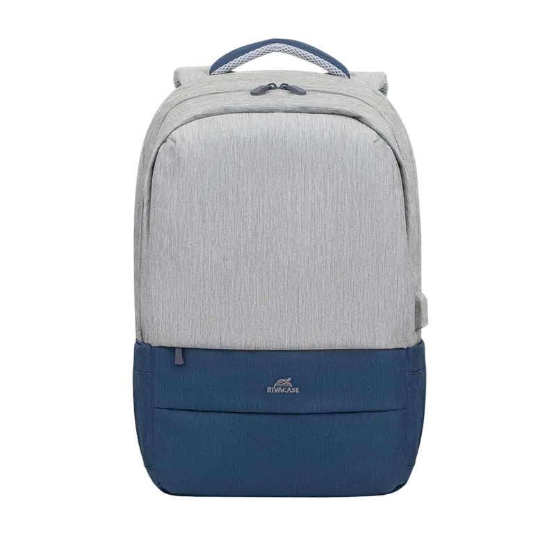 Рюкзак для ноутбука RivaCase Prater, 17.3", Полиэстер, Серый/Синий - photo