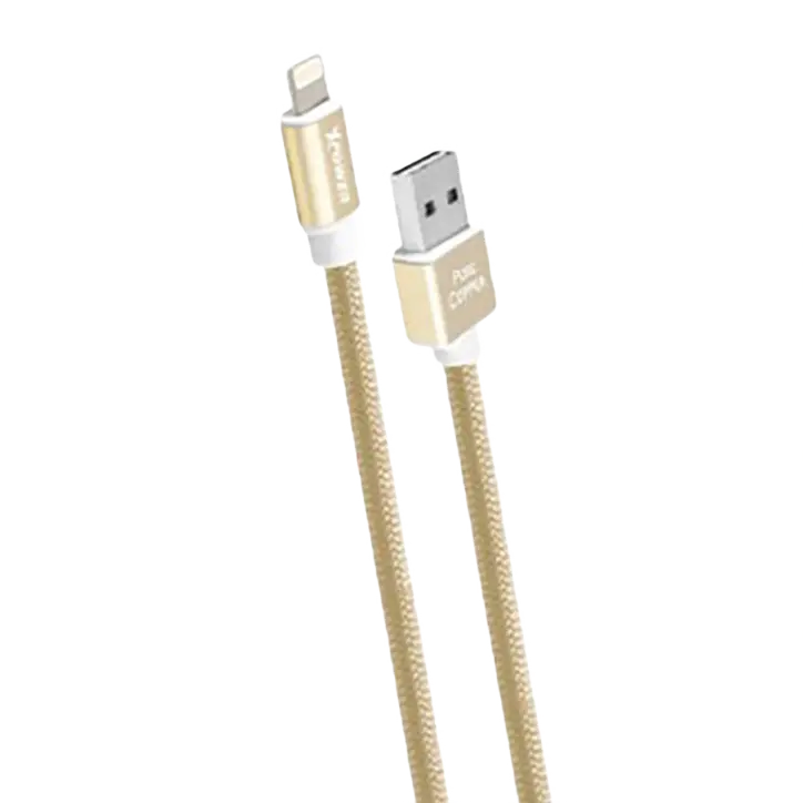 Cablu încărcare și sincronizare Xpower Lightning Cable, Metal, USB Type-A/micro-USB, 1m, Auriu - photo