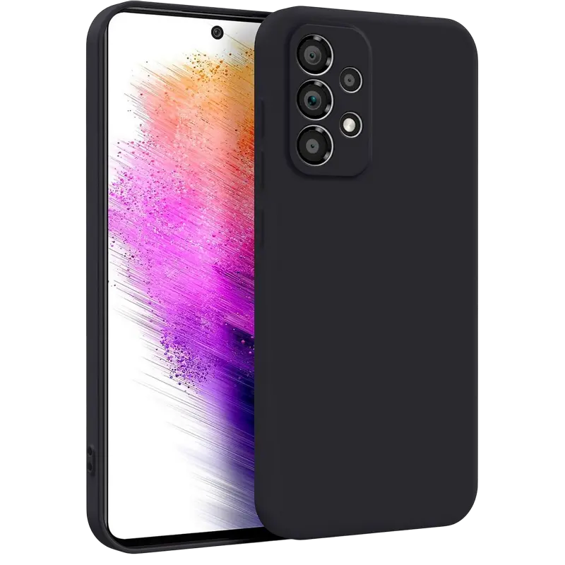 Чехол Xcover Galaxy A73 - Liquid Silicone, Чёрный - photo