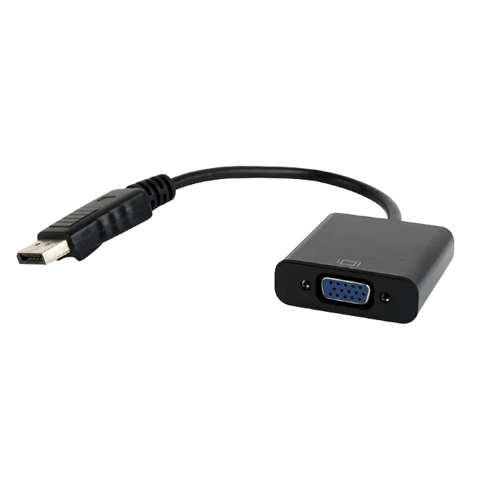 Adaptor Video Cablexpert AB-DPM-VGAF-02, DisplayPort (M) - VGA D-Sub, 0,15m, Negru - photo