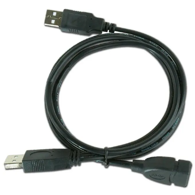 Cablu încărcare și sincronizare Cablexpert CCP-USB22-AMAF-3, 2AM/AF/USB Type-A (F), 0,9m, Negru