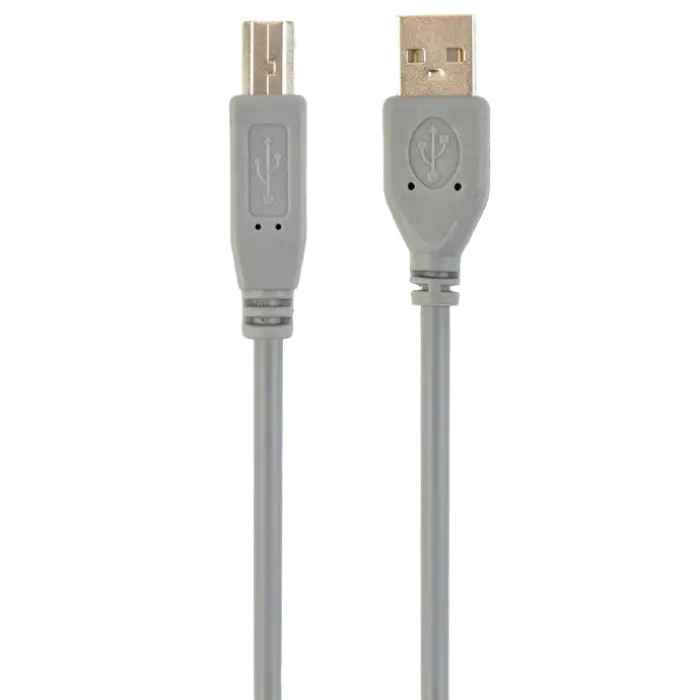Cablu de comunicație Cablexpert CCP-USB2-AMBM-6G, USB Type-A/USB Type-B, 1,8m, Gri - photo