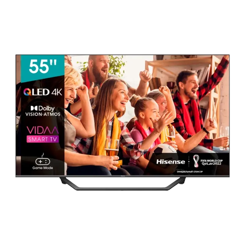 55" QLED SMART TV Hisense 55A7GQ, 3840x2160 4K UHD, VIDAA U OS, Gri - photo
