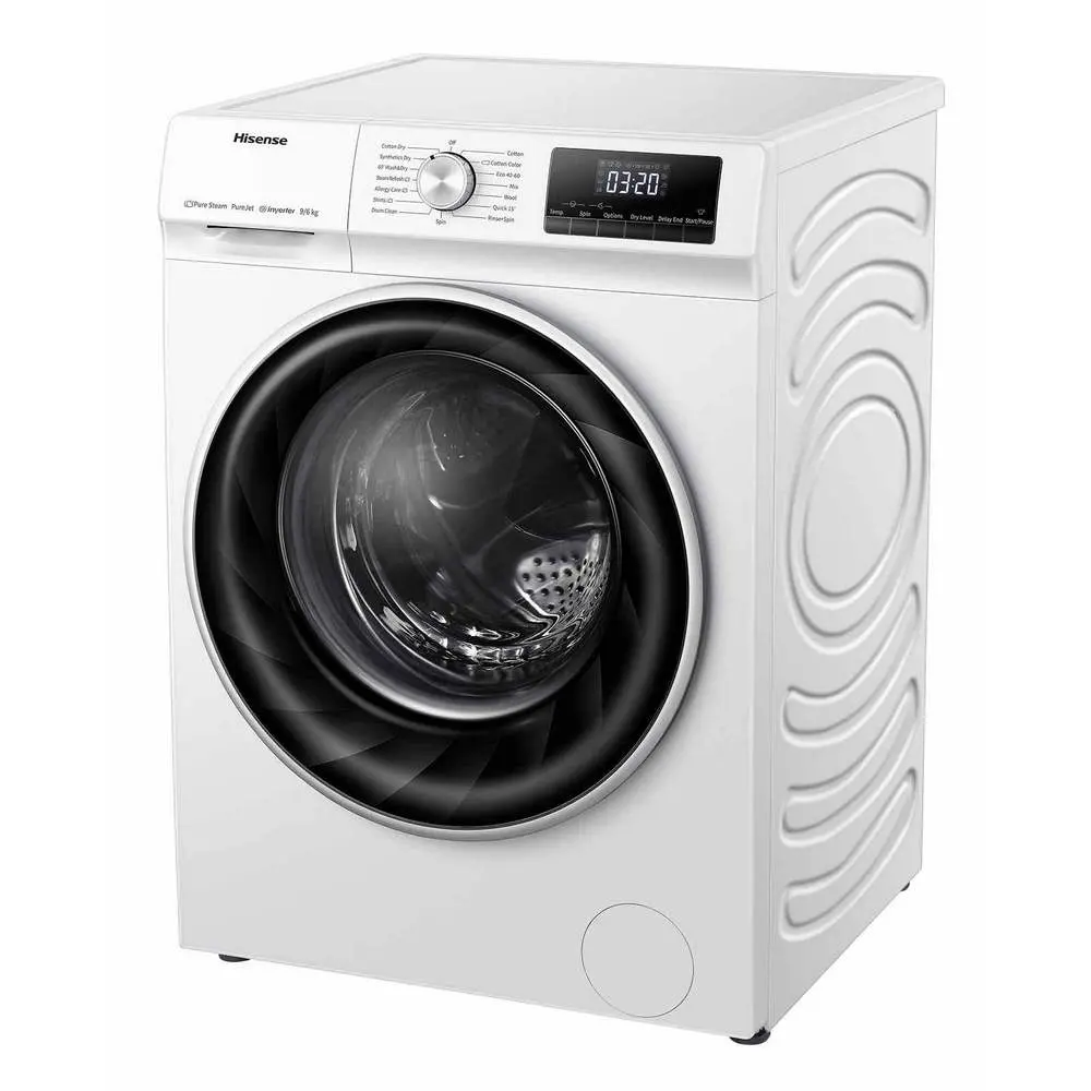 Mașină de spălat cu uscător Hisense WDQY9014EVJM, 9kg, Alb
