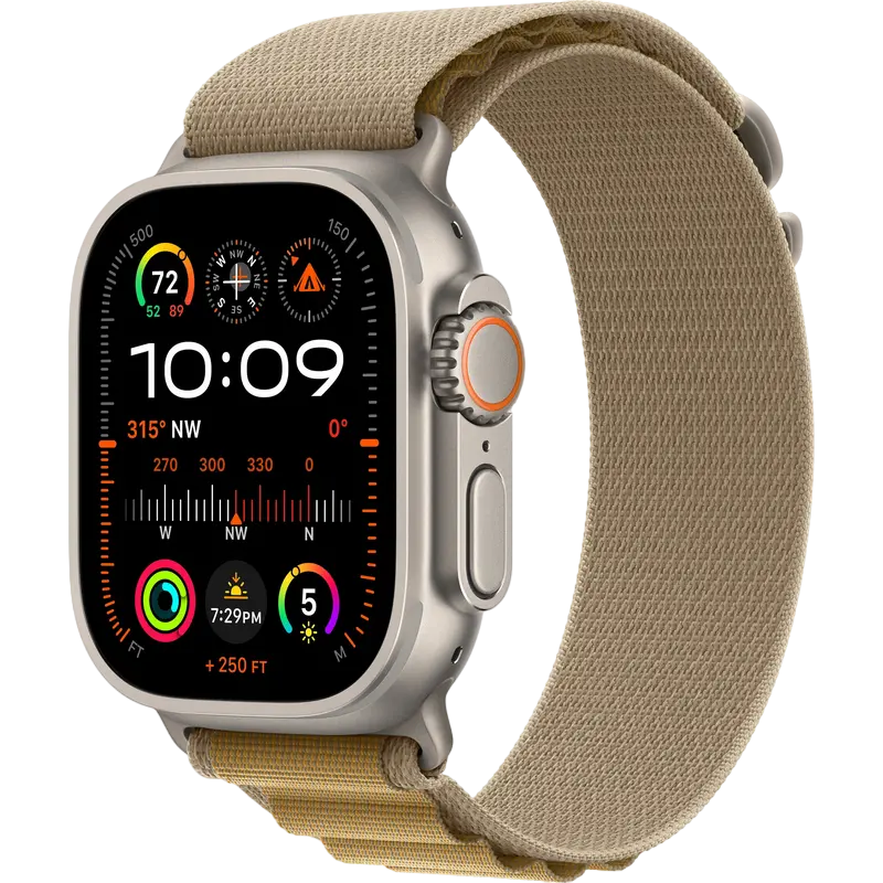 Ceas inteligent Apple Watch Ultra 2, 49mm, Tan - photo