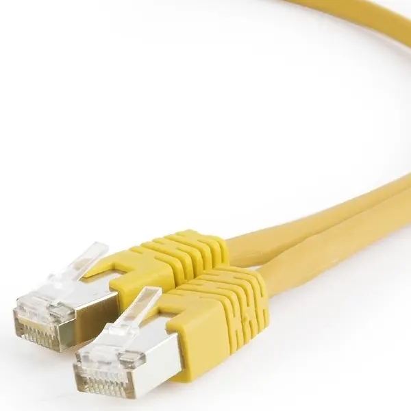 Patch Cord Cat.6U  0.5m, Yellow, PP6U-0.5M/Y, Cablexpert, Stranded Unshielded  - photo
