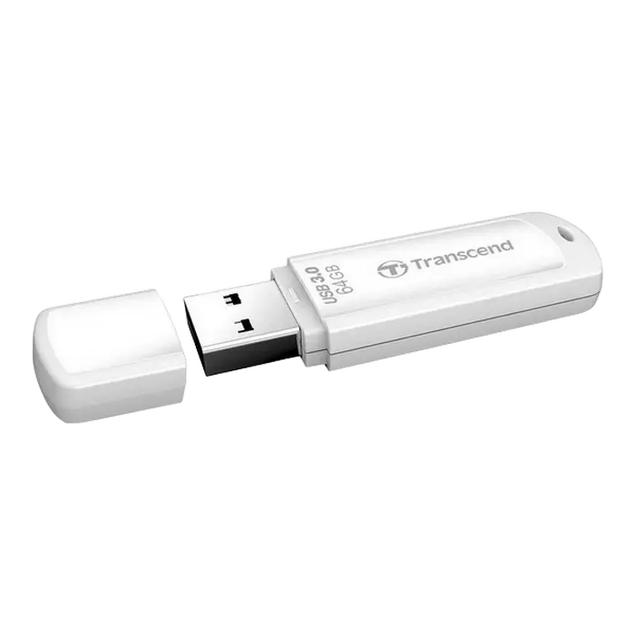 USB Flash накопитель Transcend JetFlash 730, 64Гб, Белый - photo