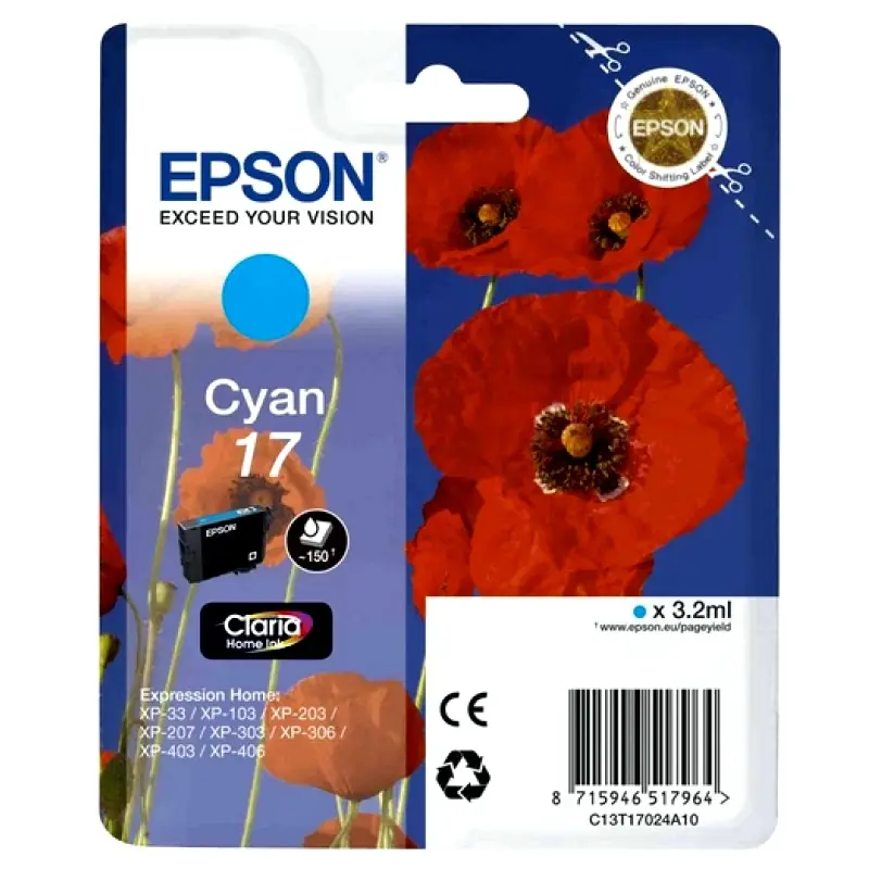 SALE_Ink Cartridge Epson T17024A10 Cyan - photo